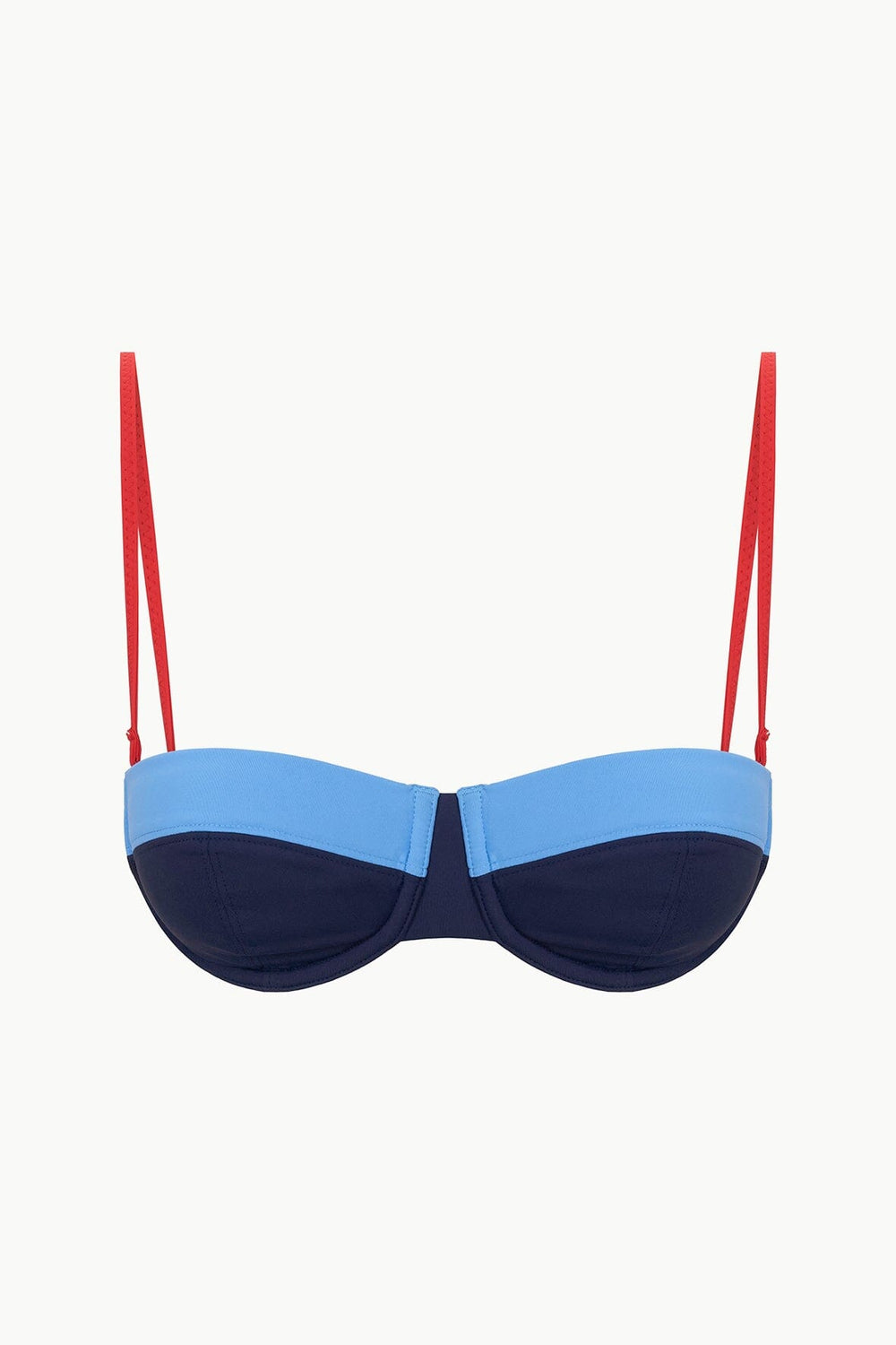 JO BALCONETTE BIKINI TOP NAVY COLORBLOCK