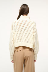 CROPPED HAMPTON SWEATER IVORY