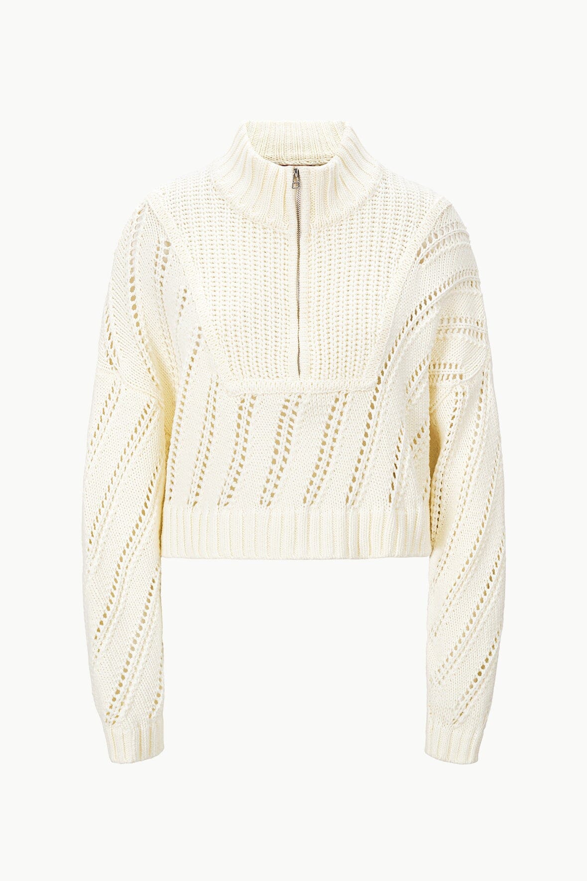 CROPPED HAMPTON SWEATER IVORY