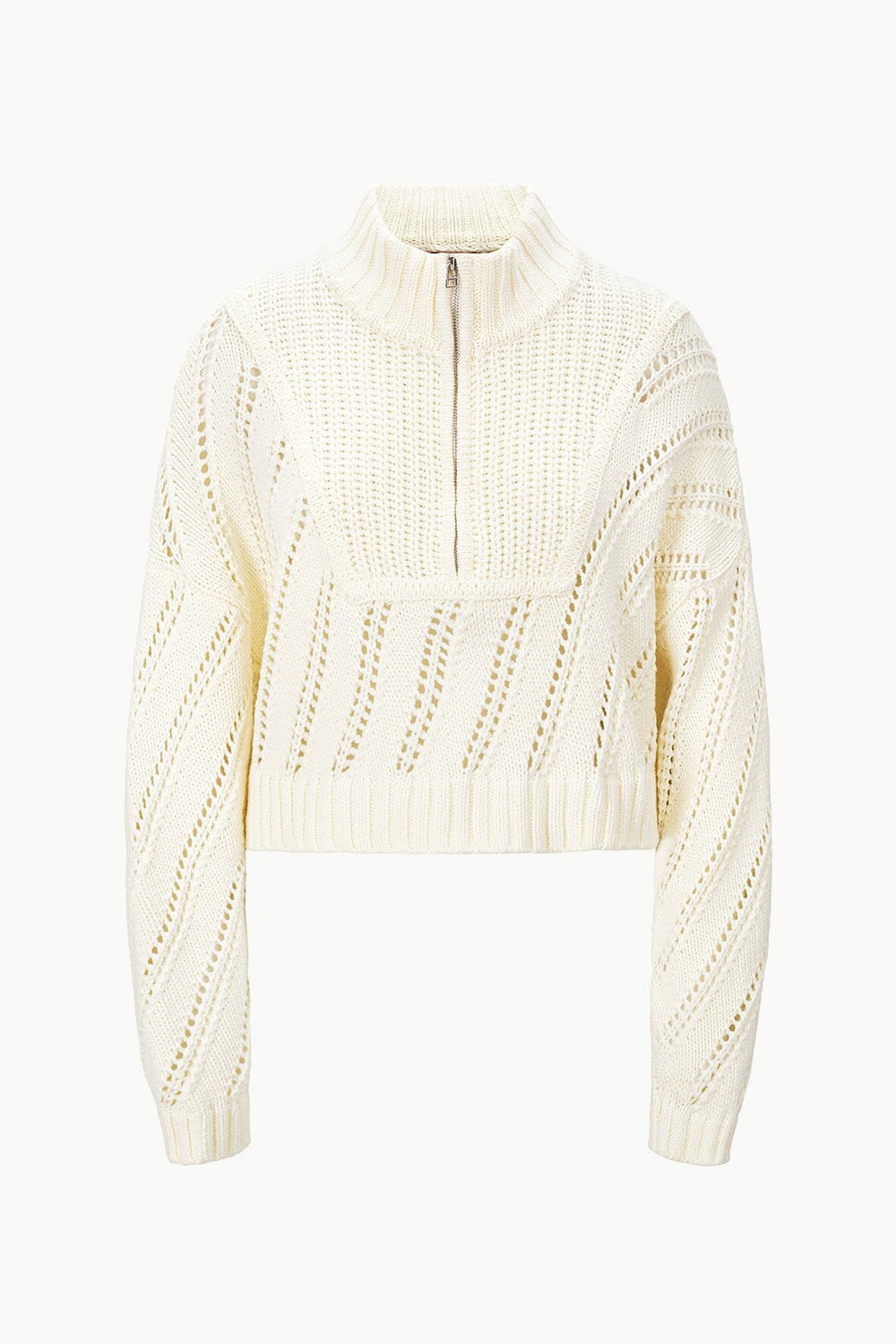 CROPPED HAMPTON SWEATER IVORY