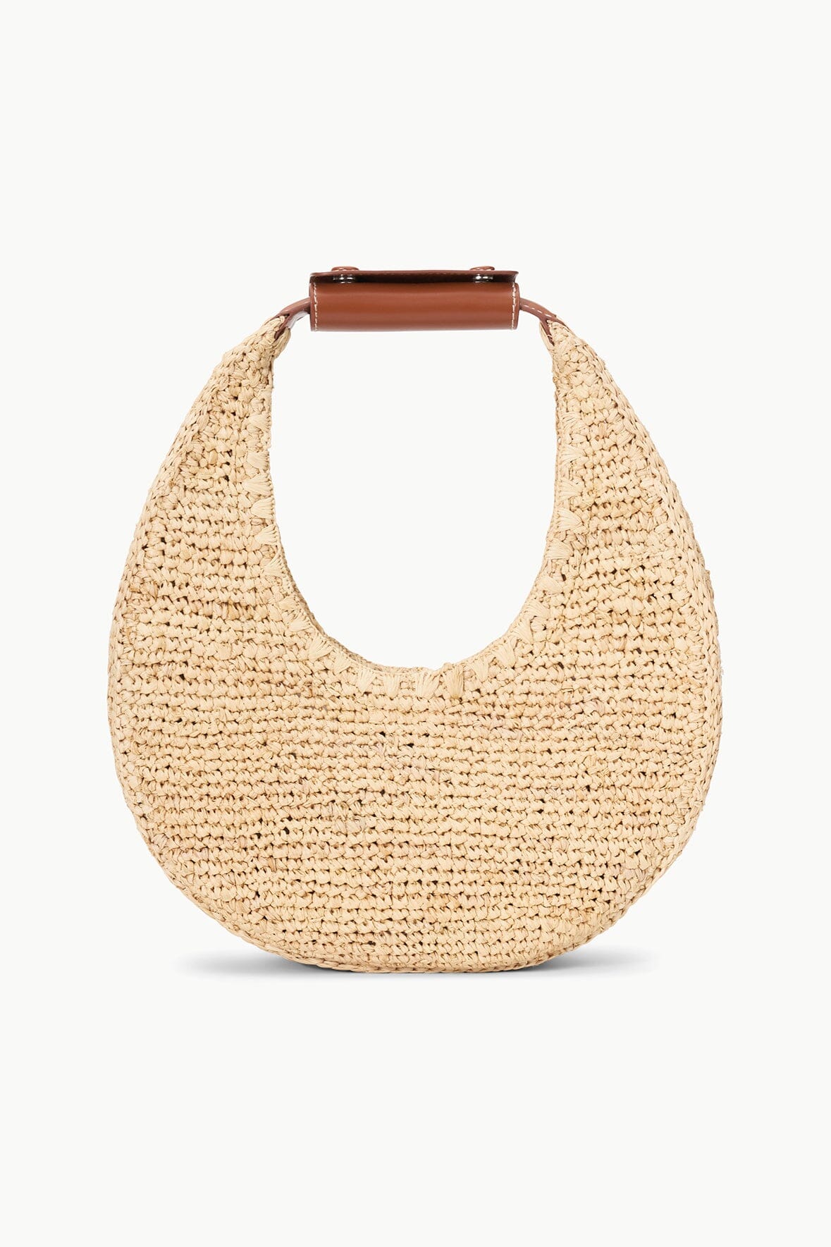 MOON RAFFIA BAG NATURAL TAN