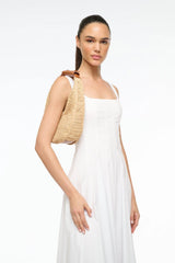 MOON RAFFIA BAG NATURAL TAN