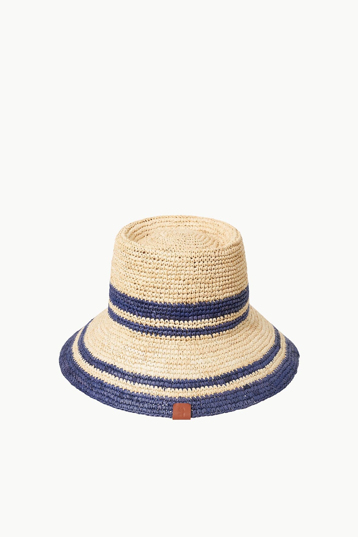 RITA BUCKET HAT NATURAL NAVY