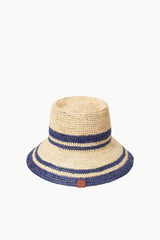 RITA BUCKET HAT NATURAL NAVY