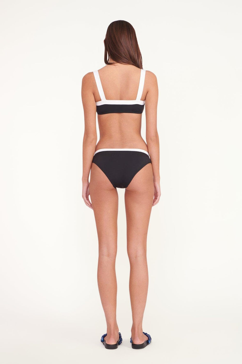 LIV BIKINI TOP BLACK WHITE