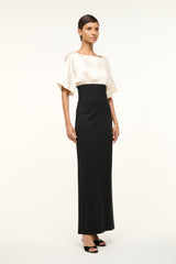 GARNET DRESS IVORY BLACK