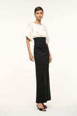 GARNET DRESS IVORY BLACK