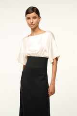 GARNET DRESS IVORY BLACK