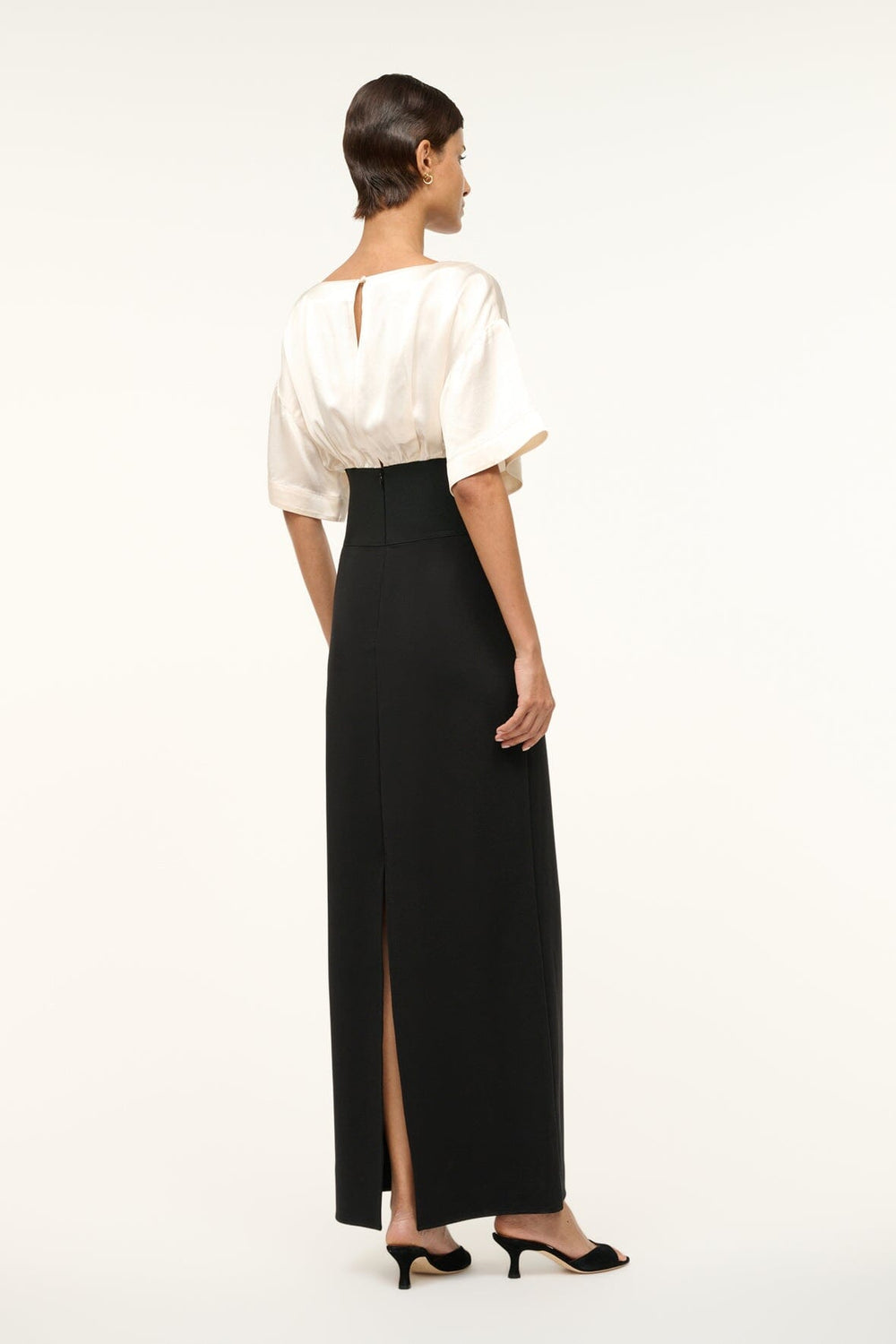 GARNET DRESS IVORY BLACK