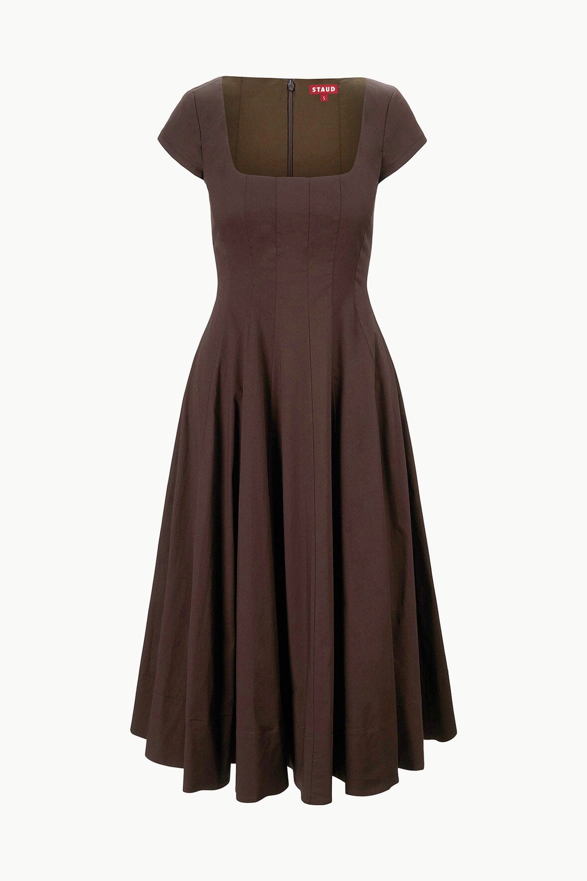 SHORT SLEEVE WELLS DRESS EARTH