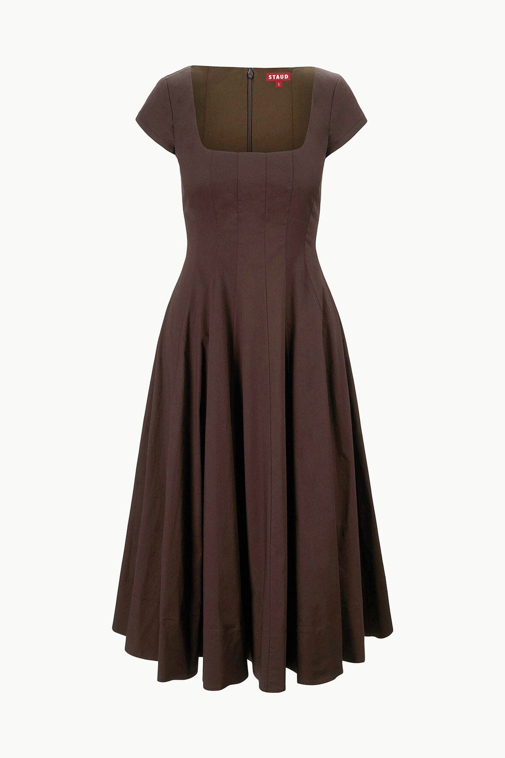 SHORT SLEEVE WELLS DRESS EARTH