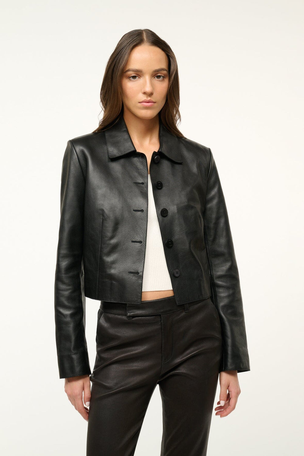 LEATHER MARINO JACKET BLACK