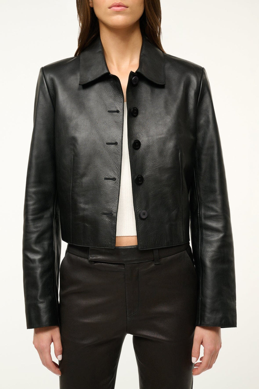 LEATHER MARINO JACKET BLACK