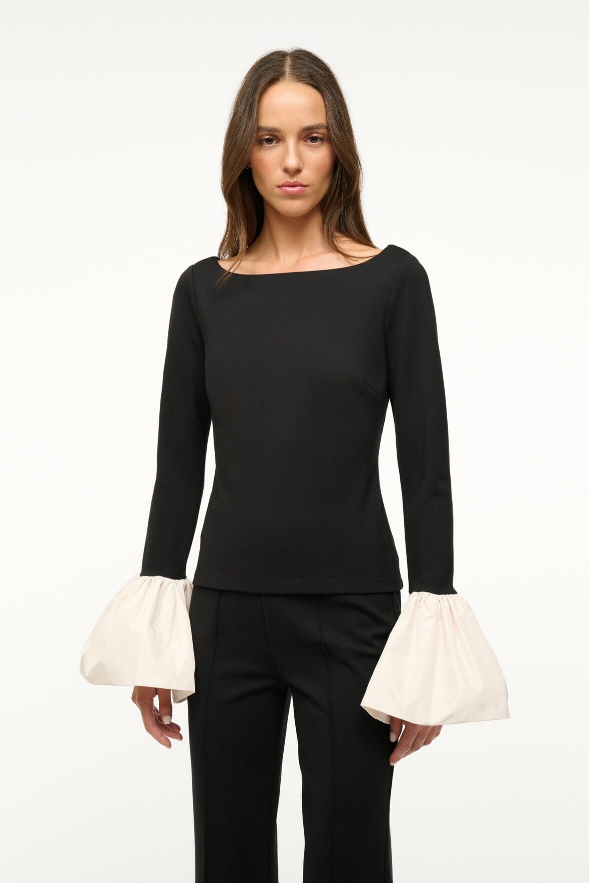 PAIGE TOP BLACK IVORY