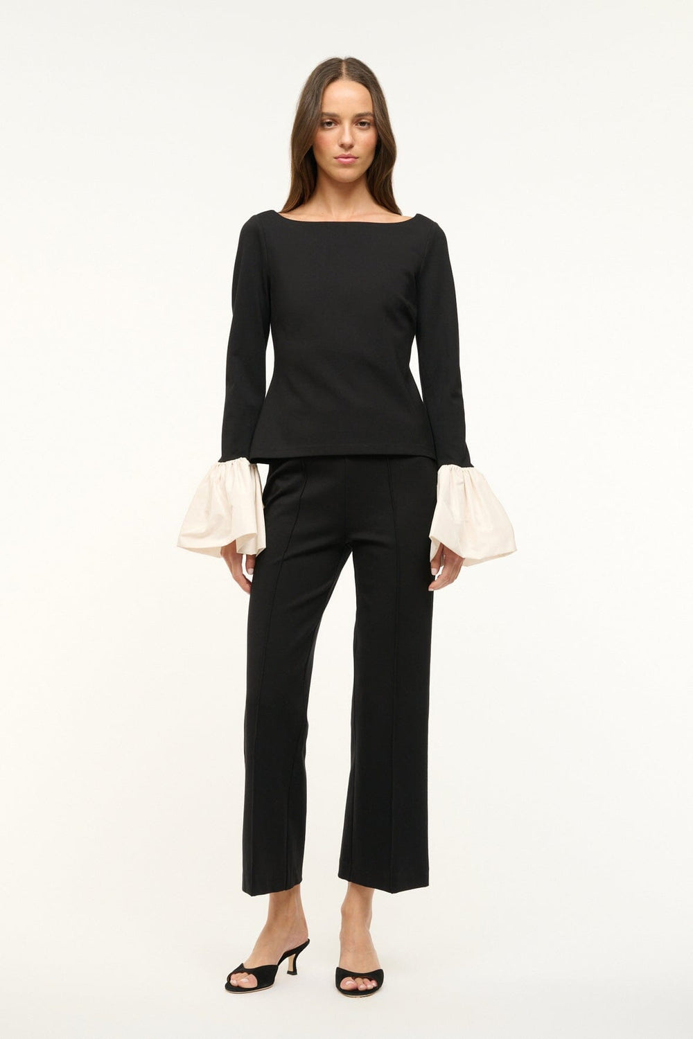 PAIGE TOP BLACK IVORY
