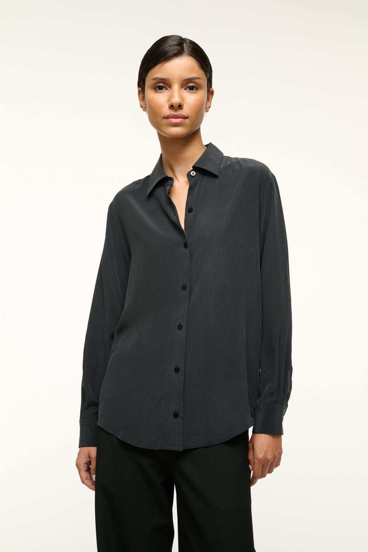 ROXBURY SILK SHIRT BLACK