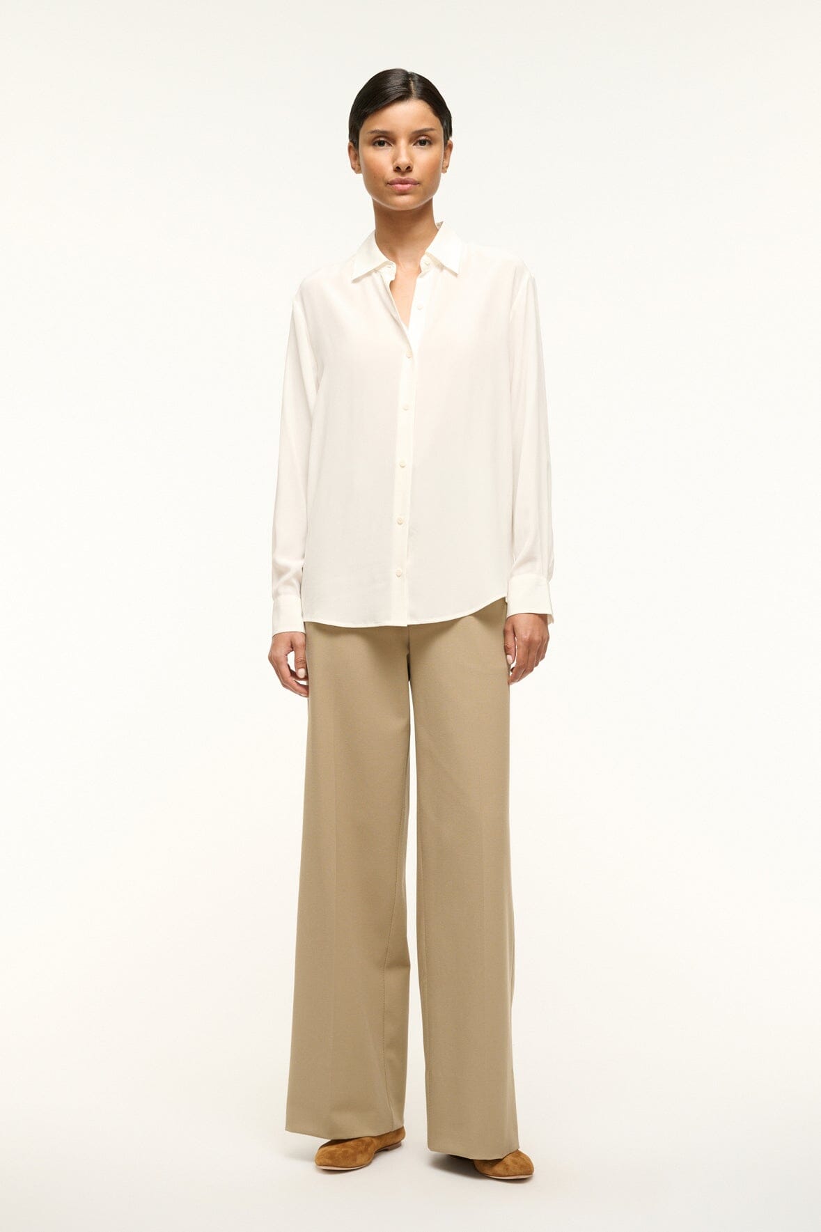 ROXBURY SILK SHIRT IVORY