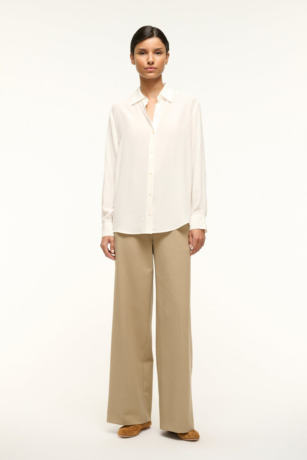 ROXBURY SILK SHIRT IVORY