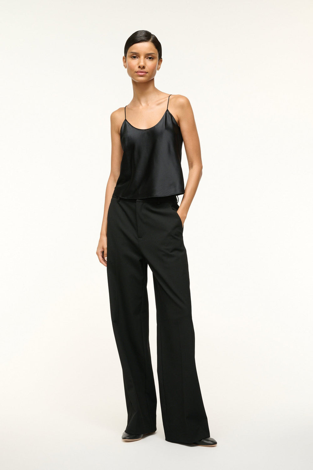 DURAND SILK CAMI BLACK