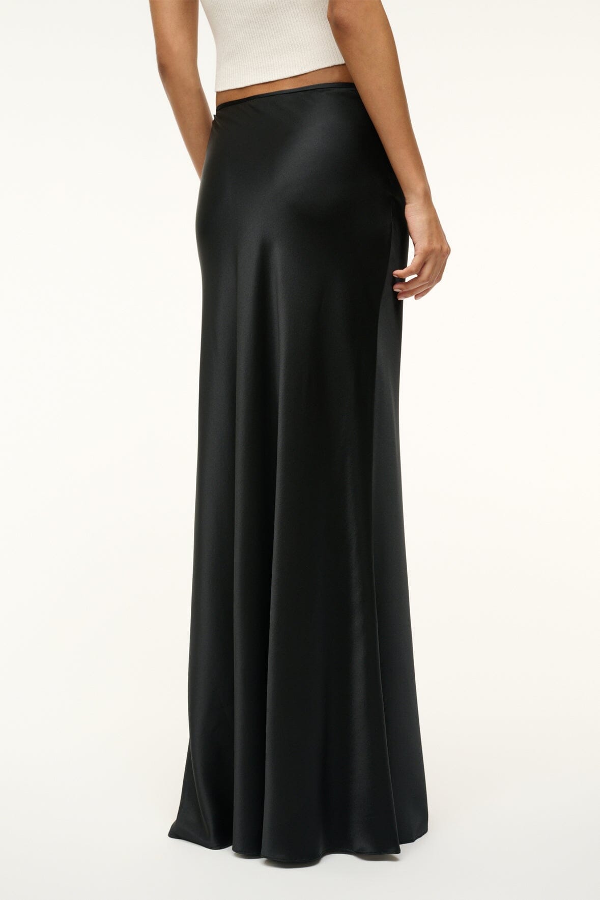 ODIN SILK SKIRT BLACK
