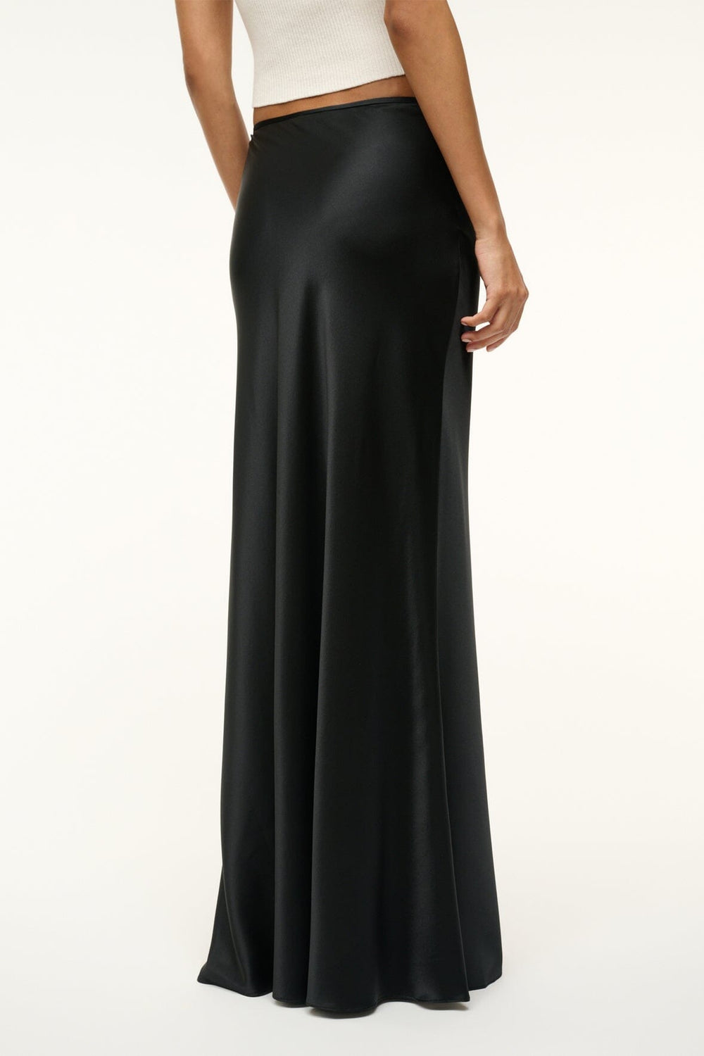 ODIN SILK SKIRT BLACK