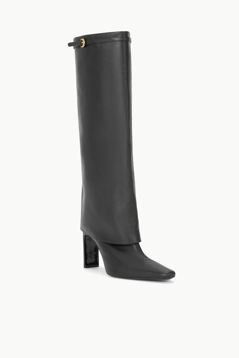 WALLY FOLDOVER HIGH HEEL BOOT BLACK