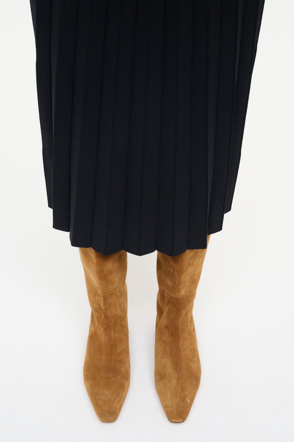WALLY FLAT BOOT TAN SUEDE