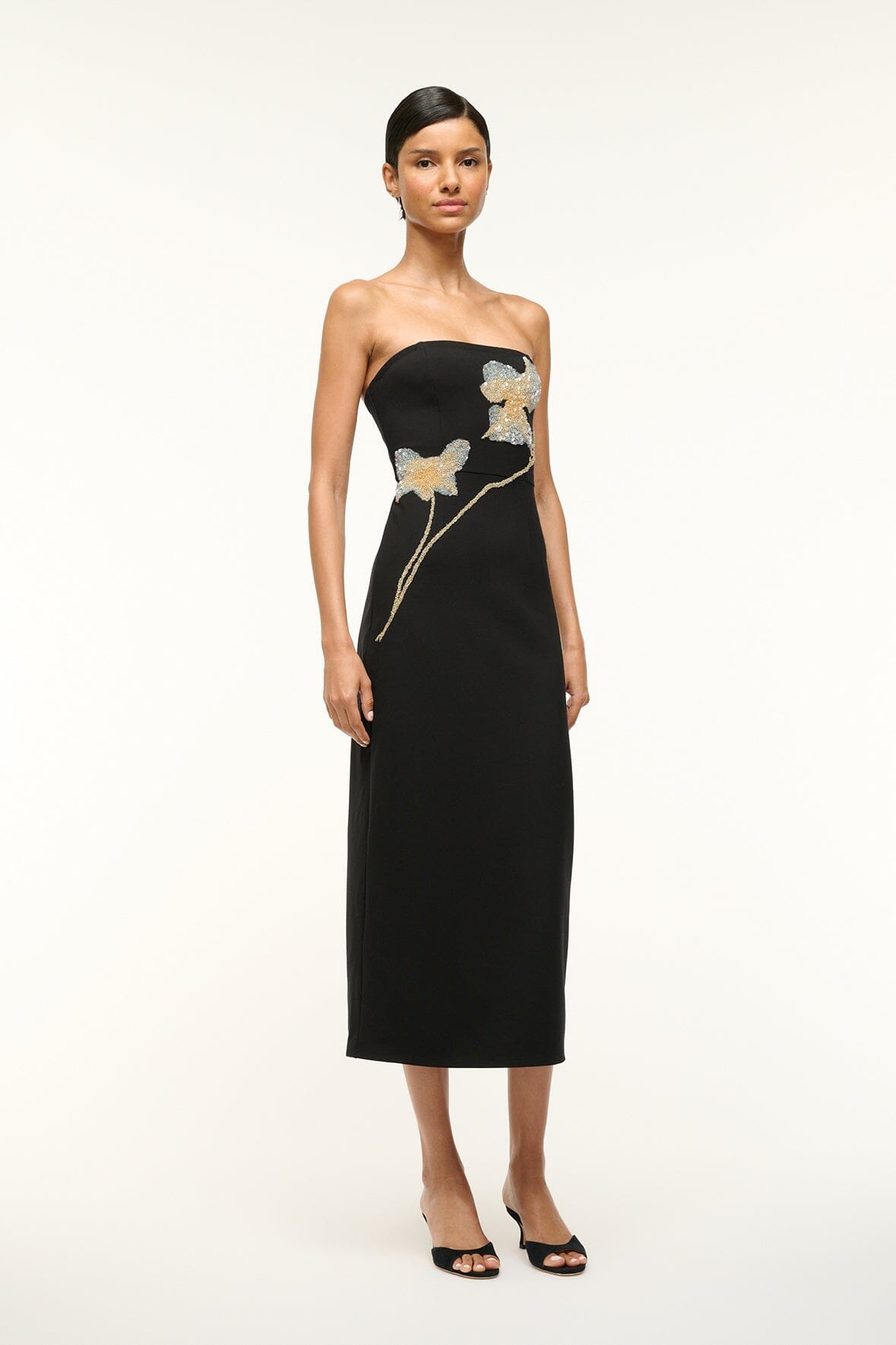 BROOKE DRESS BOTANICAL SHADOWS