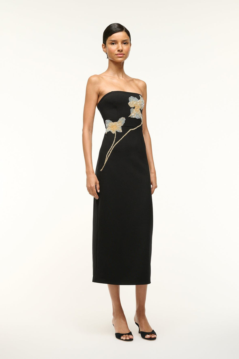 BROOKE DRESS BOTANICAL SHADOWS