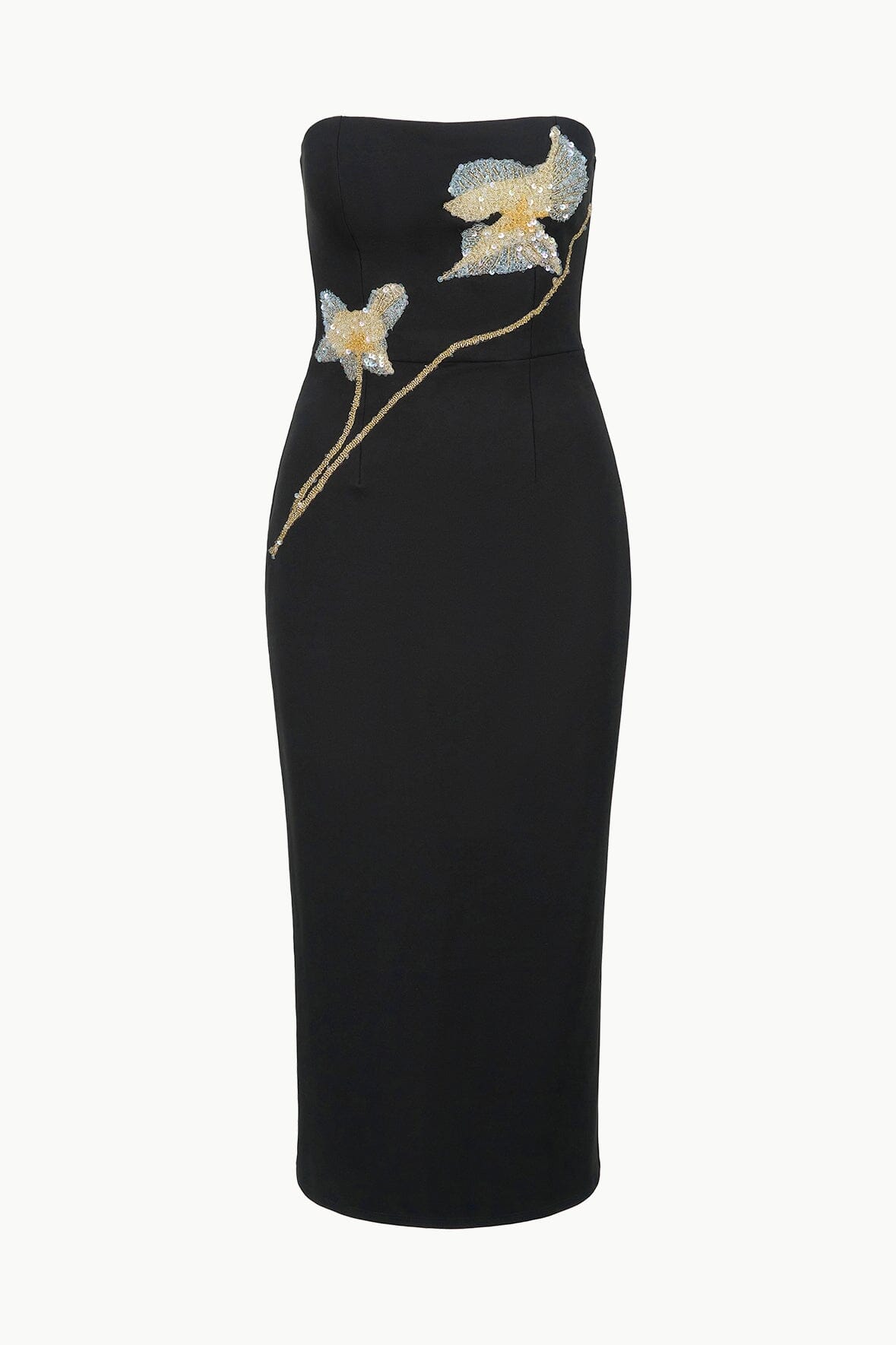 BROOKE DRESS BOTANICAL SHADOWS