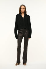 CASHMERE CROPPED HAMPTON SWEATER BLACK