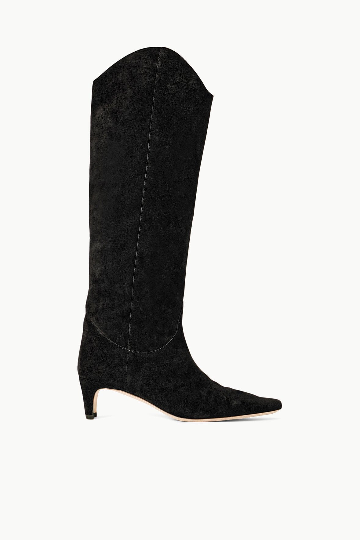 WESTERN WALLY BOOT BLACK SUEDE