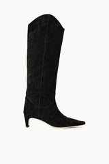 WESTERN WALLY BOOT BLACK SUEDE
