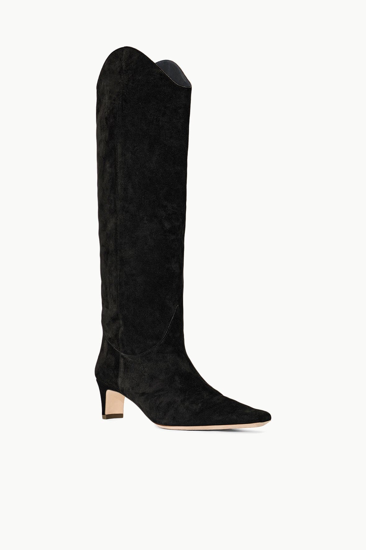 WESTERN WALLY BOOT BLACK SUEDE