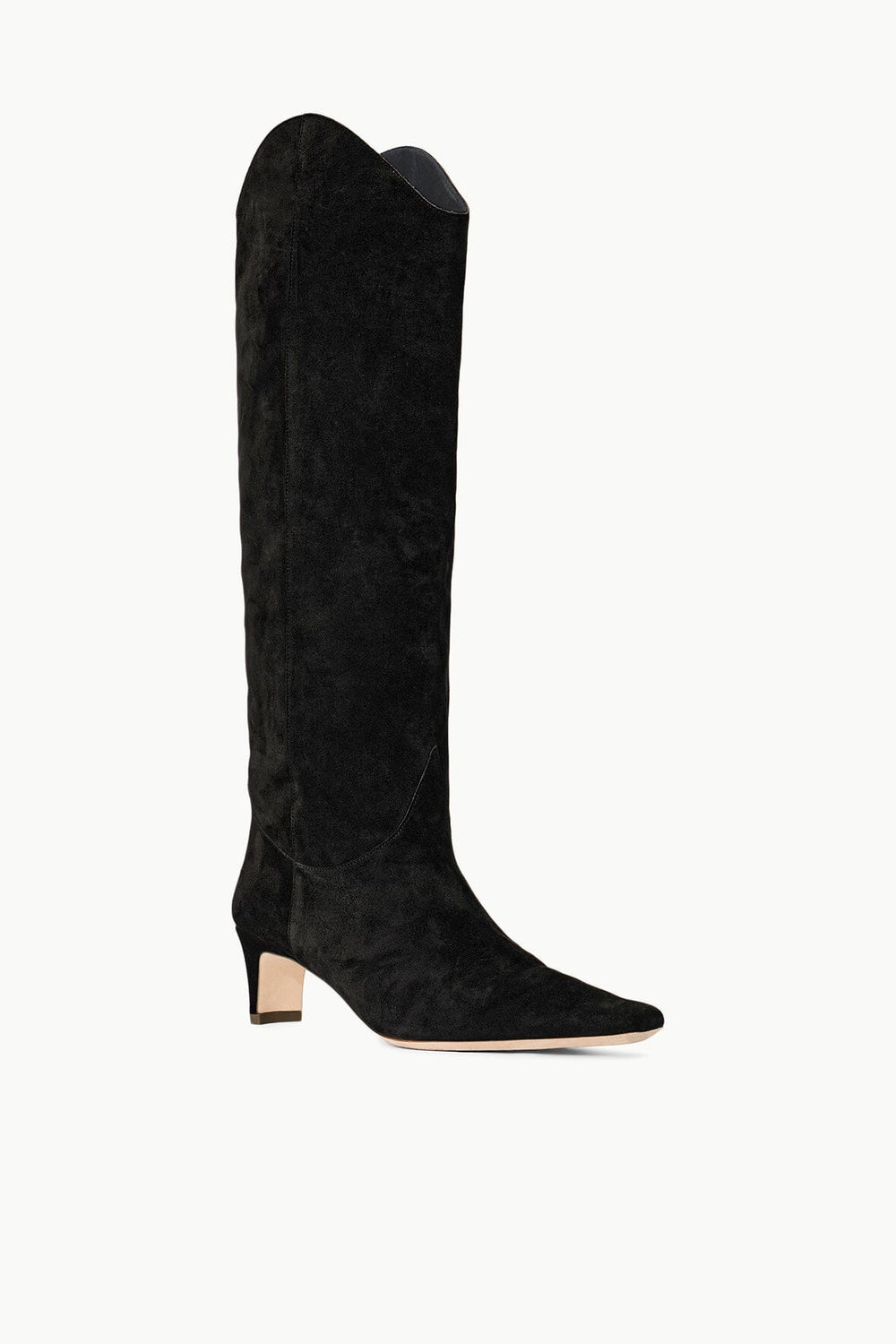 WESTERN WALLY BOOT BLACK SUEDE