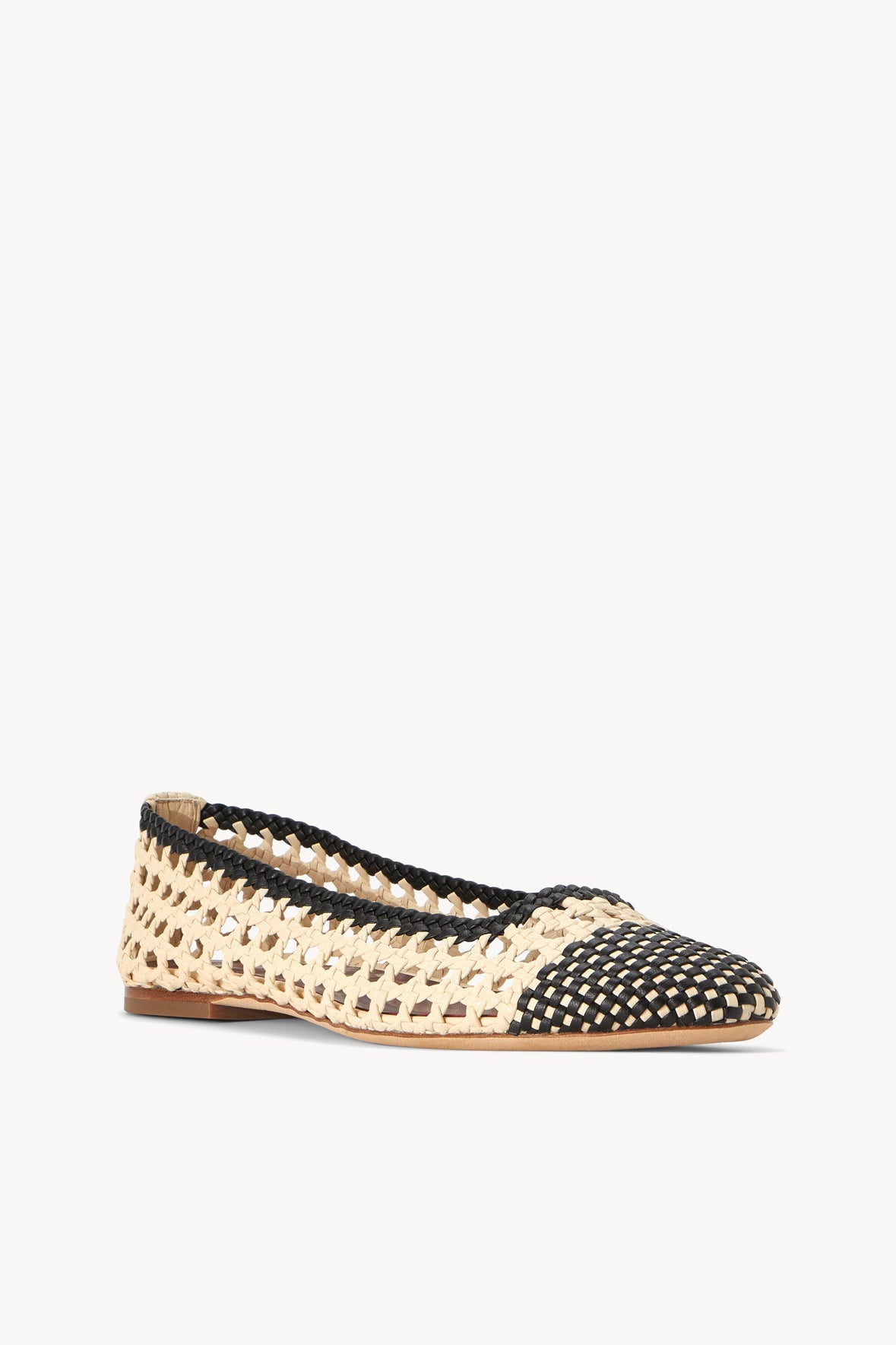 NELL CROCHET BALLERINA CREAM BLACK