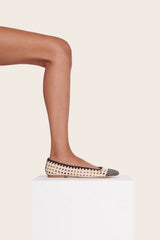 NELL CROCHET BALLERINA CREAM BLACK