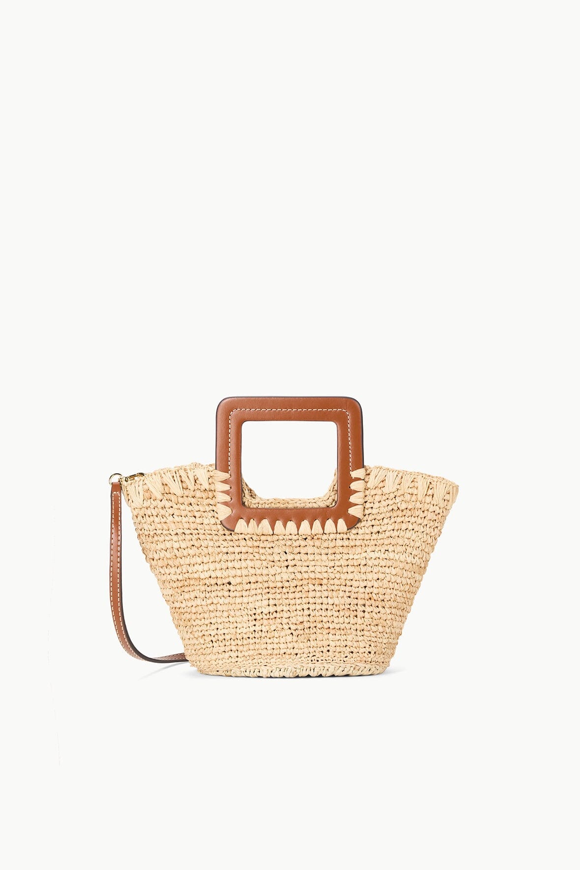 SHIRLEY RAFFIA MINI BUCKET NATURAL TAN