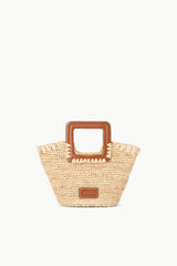 SHIRLEY RAFFIA MINI BUCKET NATURAL TAN