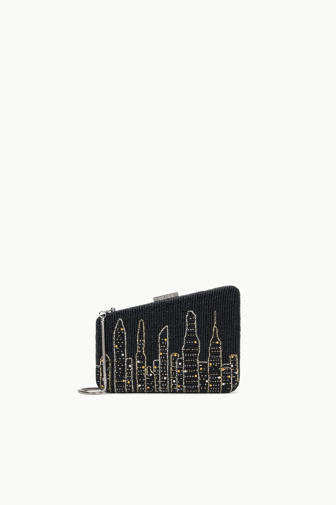 CARMELLA BEADED CLUTCH NYC SKYLINE
