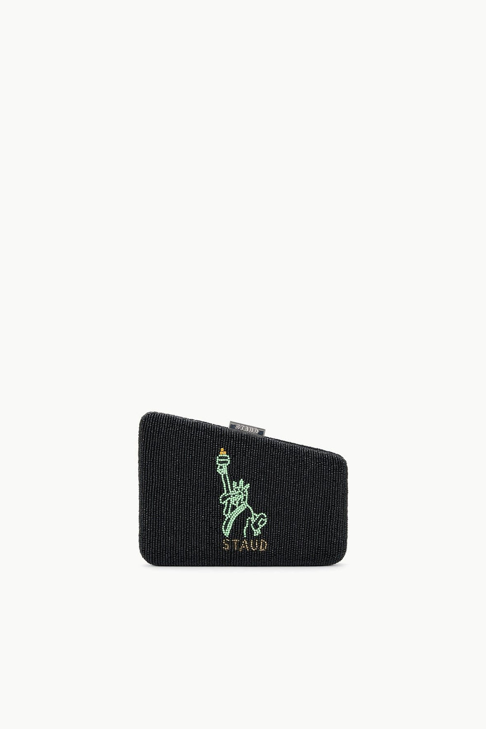 CARMELLA BEADED CLUTCH NYC SKYLINE
