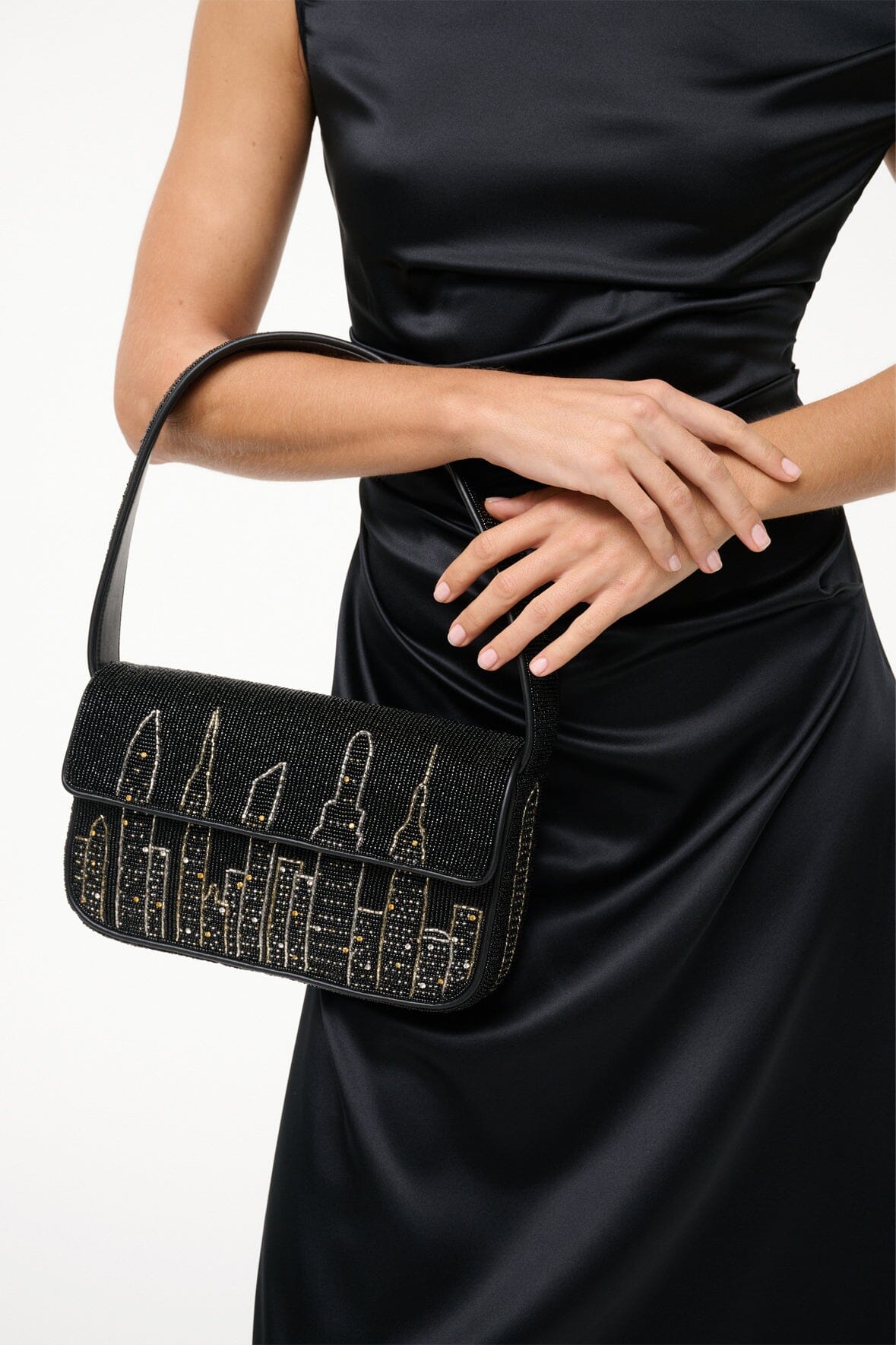 TOMMY BEADED BAG NYC SKYLINE