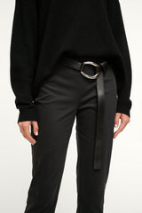 30MM WRAP BELT BLACK SILVER