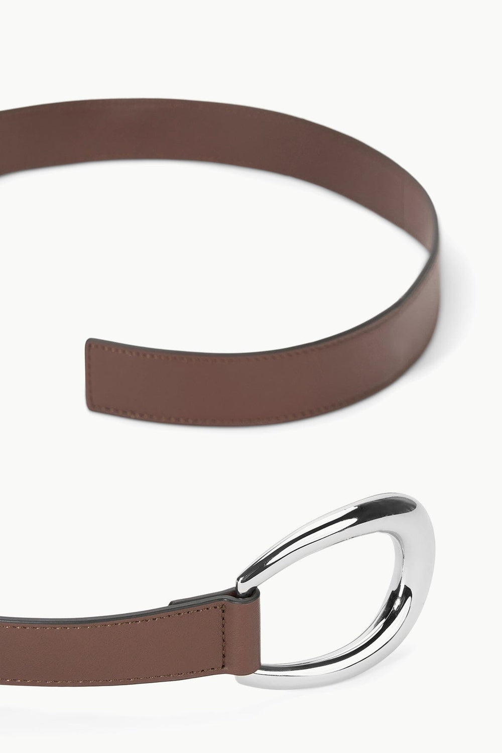 30MM WRAP BELT MAHOGANY SILVER