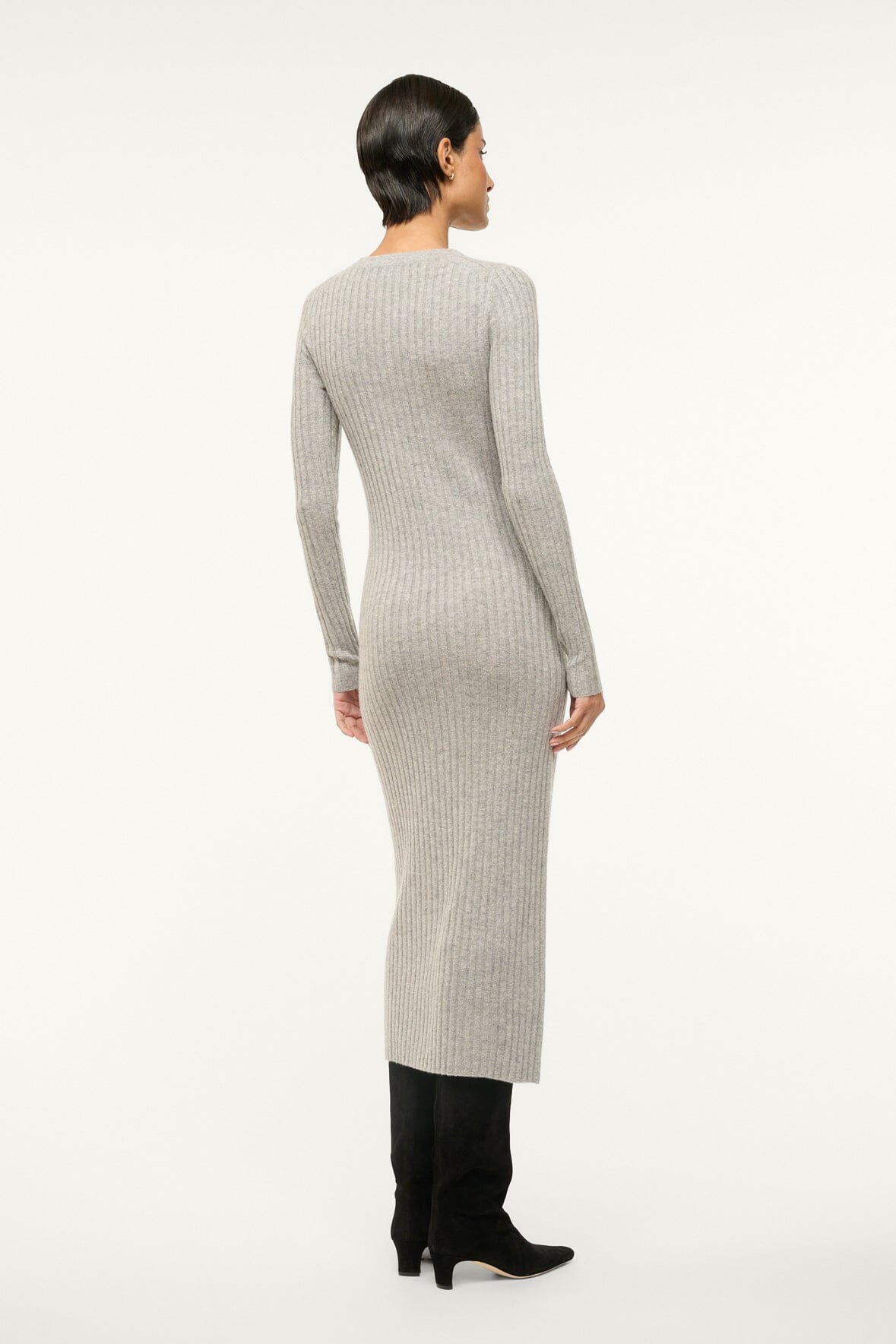 SHOKO CASHMERE SWEATER HEATHER GREY
