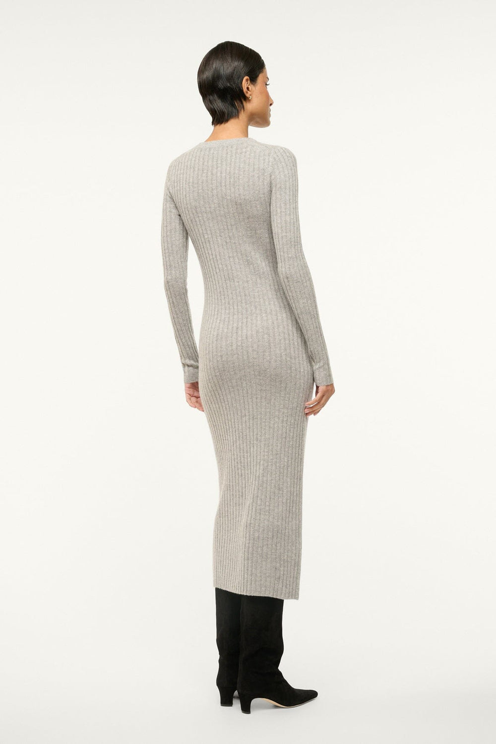 SHOKO CASHMERE SWEATER HEATHER GREY