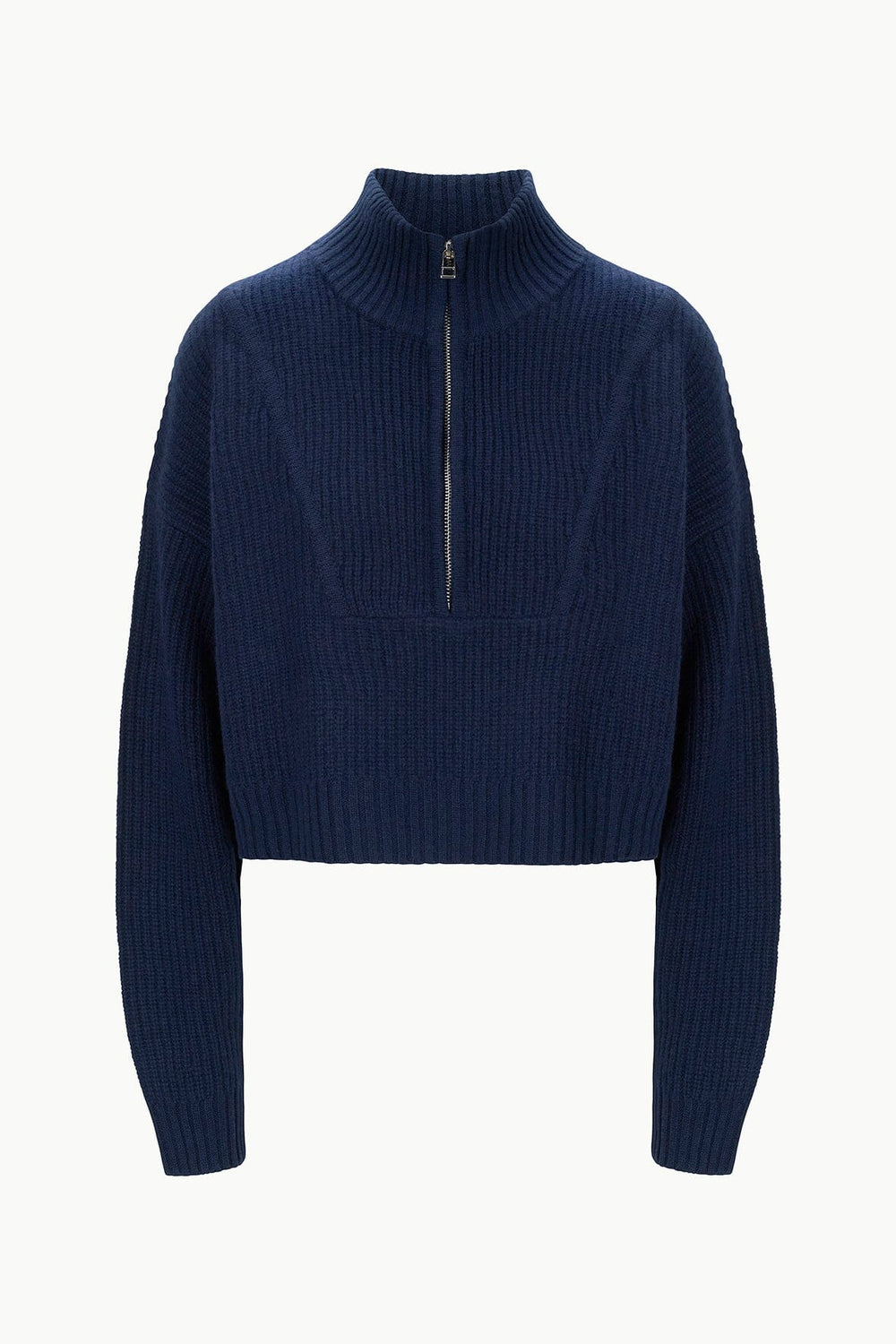 CASHMERE CROPPED HAMPTON SWEATER NAVY