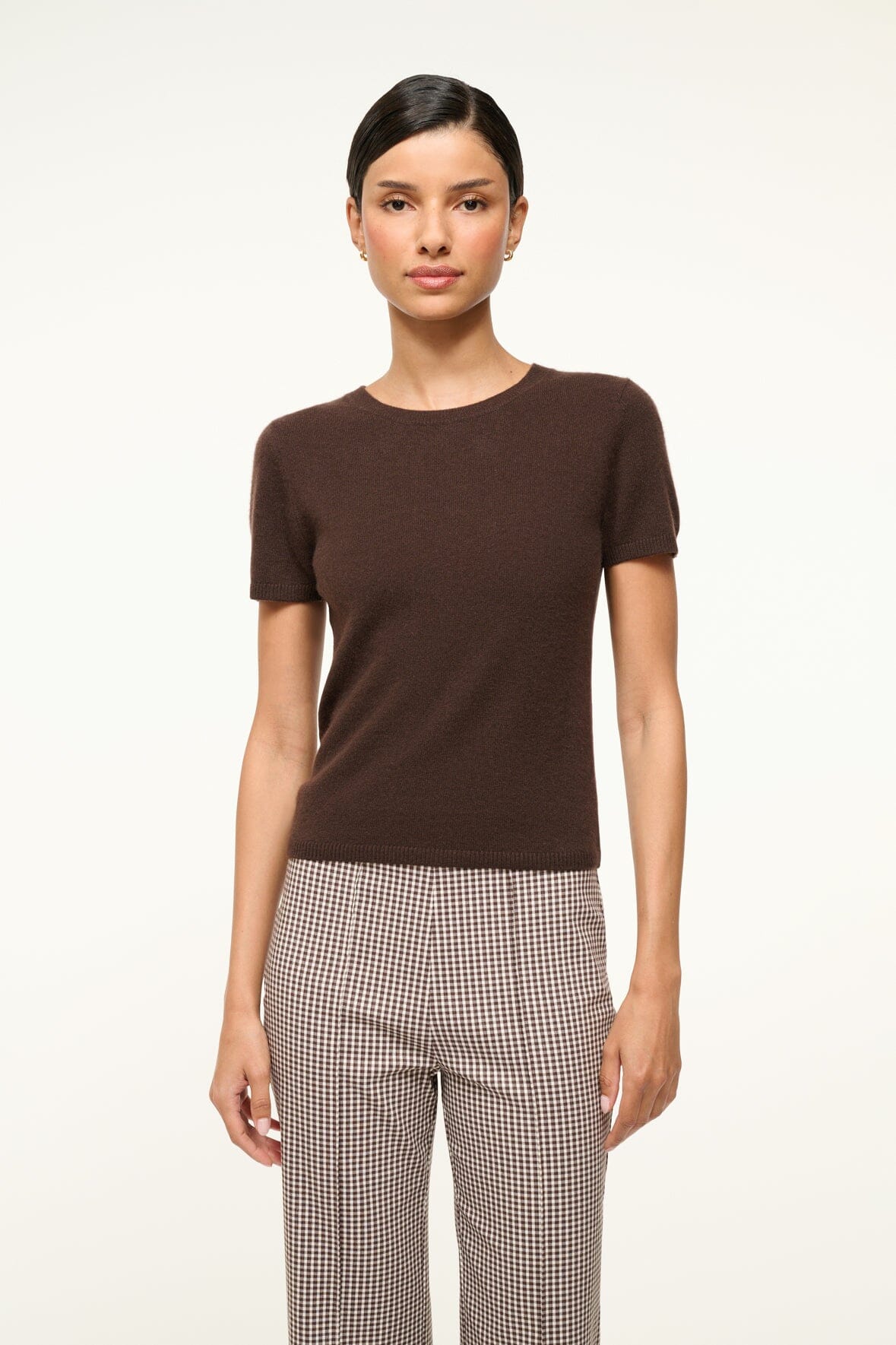 EASY CASHMERE TEE DARK CHOCOLATE