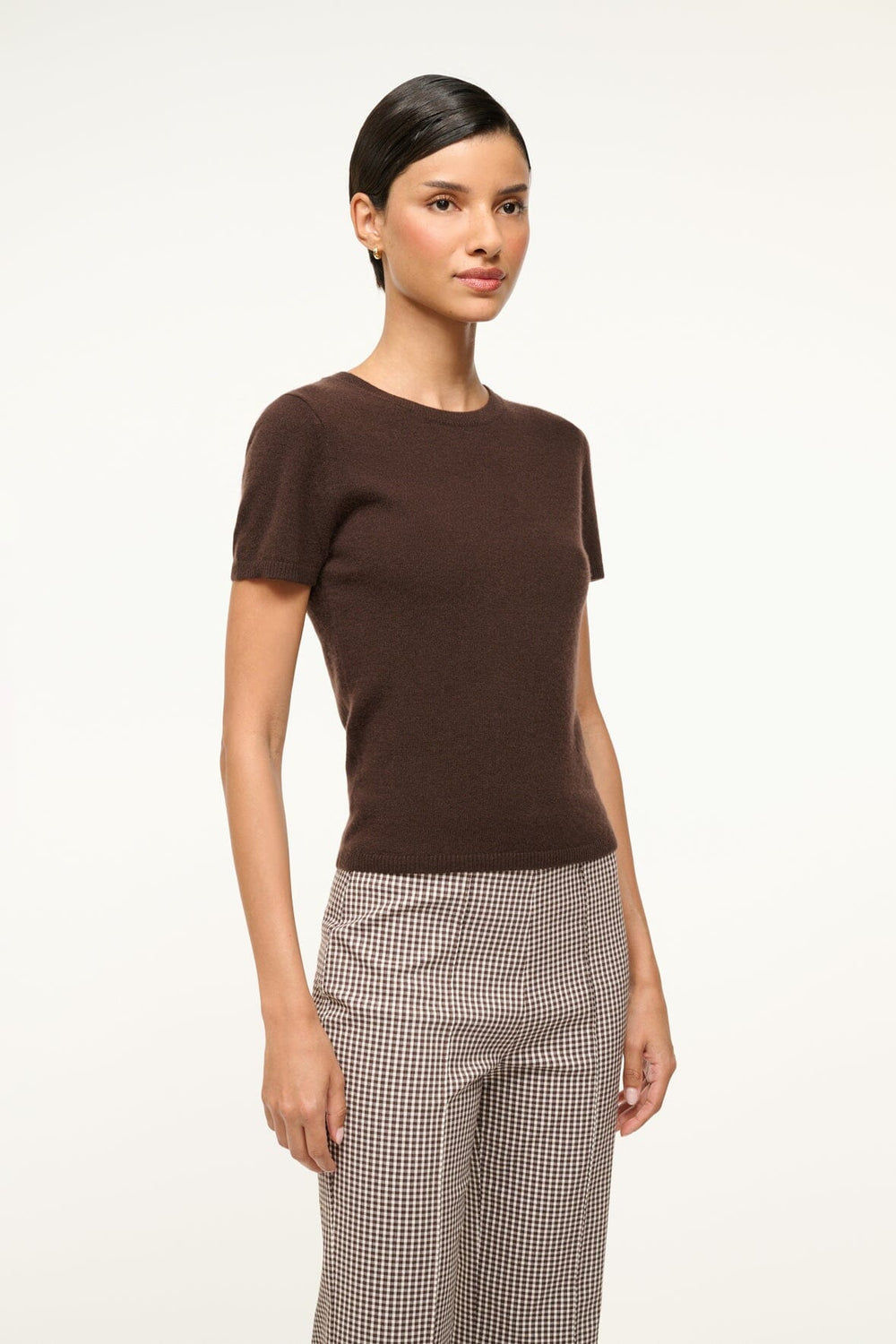 EASY CASHMERE TEE DARK CHOCOLATE