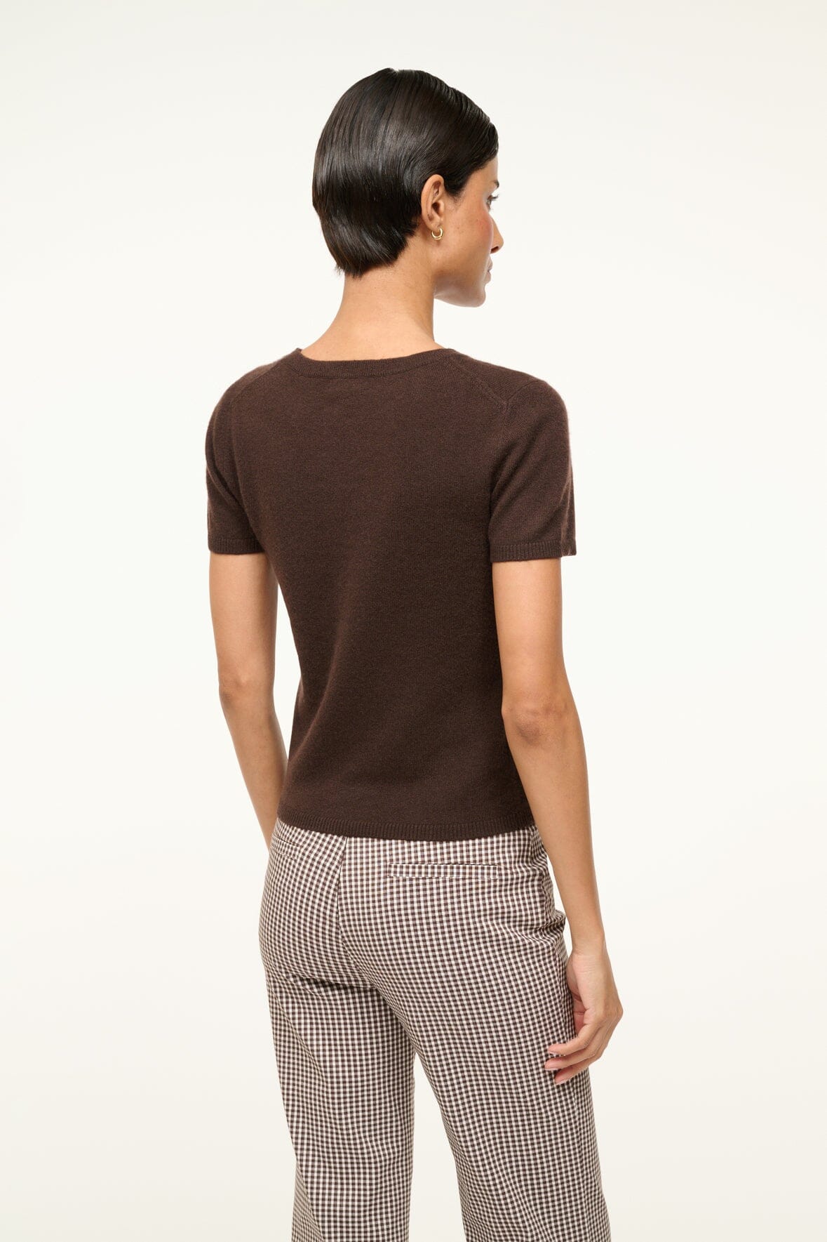 EASY CASHMERE TEE DARK CHOCOLATE